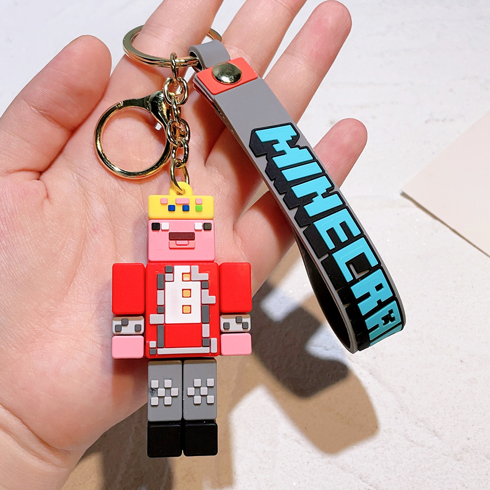 Video Game Minecraft Keychain Keyring Netby