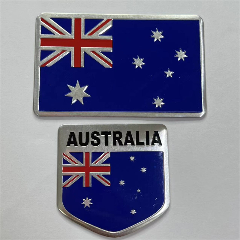 Alloy Astralian National Flag Car Sticker
