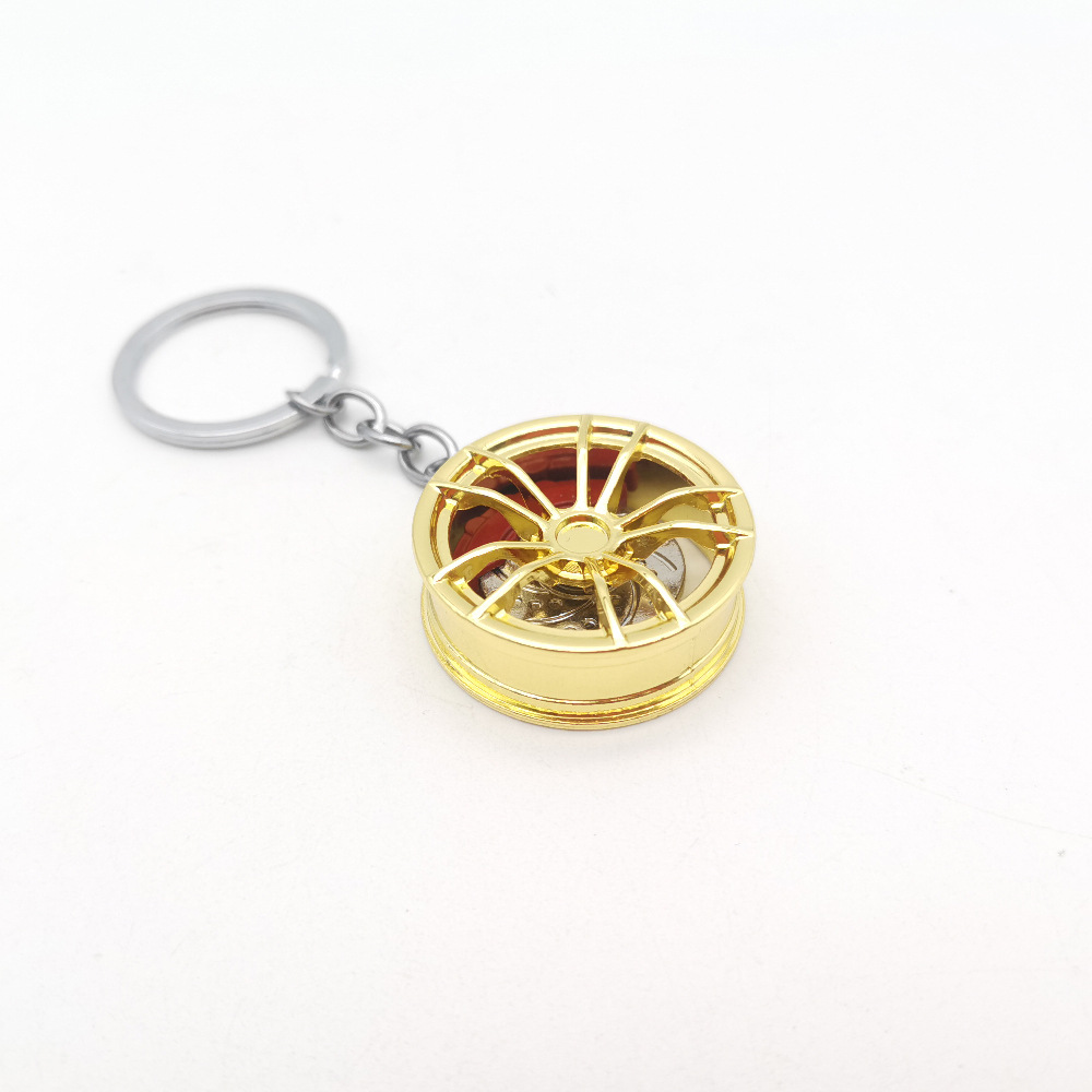 Metal Creative Wheel With Brake Car Keyring Keychain Keyfob Netby