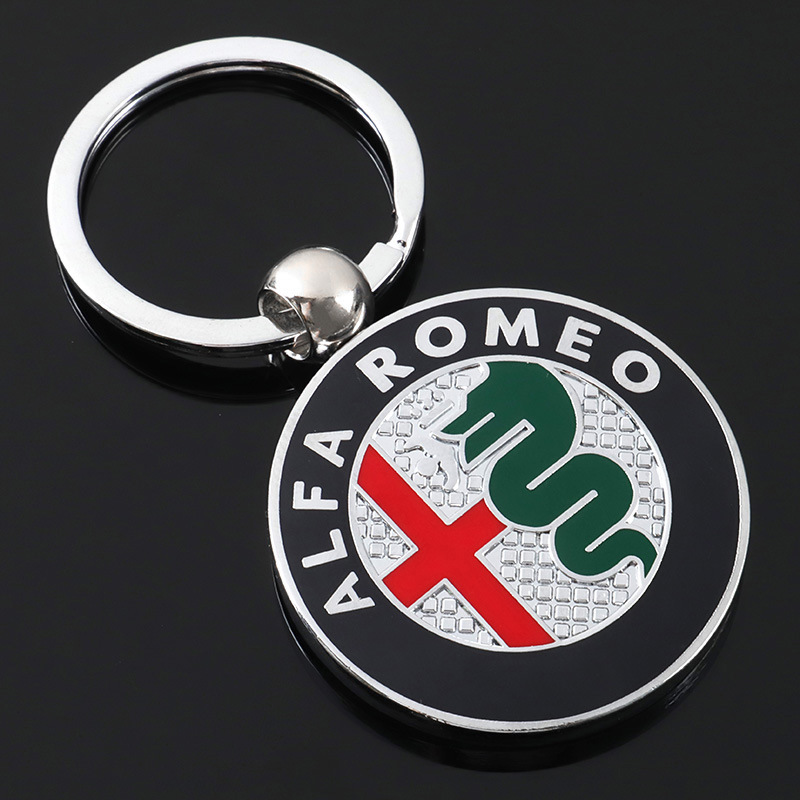 Metal Double Side Car Logo Keychain Keyring Keyfob for Audi Benz BMW Volkswagen VW Netby