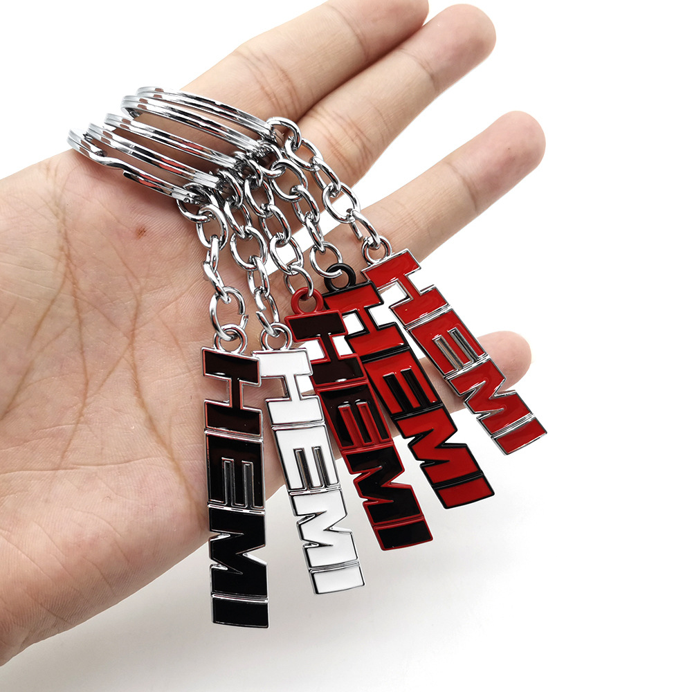 Metal HEMI Car Keyring Keychain Keyfob for Dodge Chrysler JEEP Netby