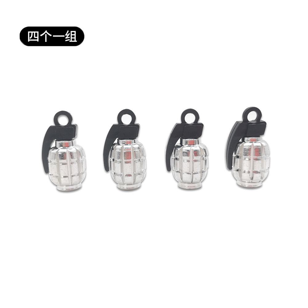 Metal Grenade Car Wheel Anti Dust Tire Valve Cap Netby