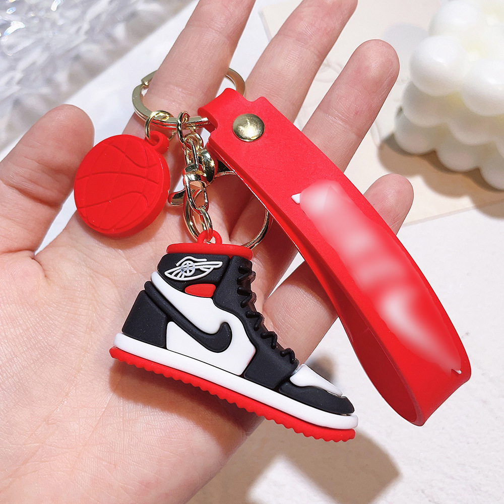 PVC Sports Game Nike AJ Shoe Keychain Keyring Netby