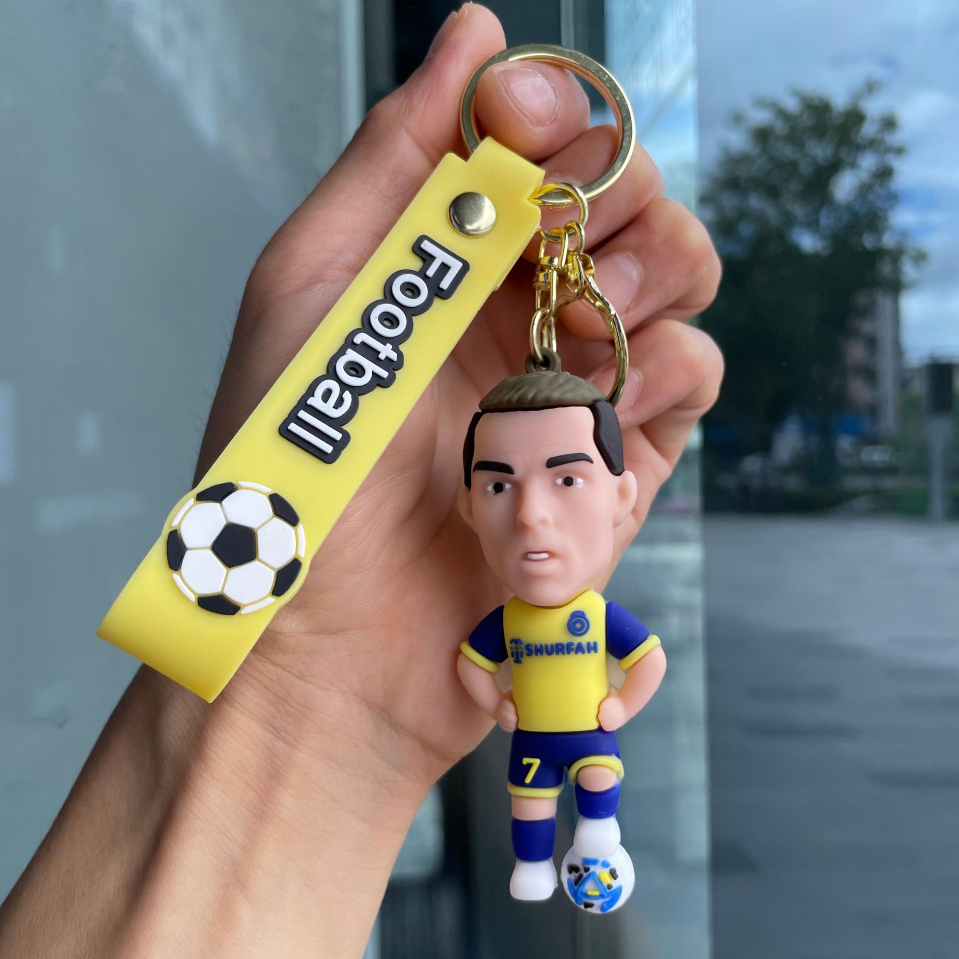 Silicon Sports Game Football Soccer Star Jerseys Keychain Keyring Netby
