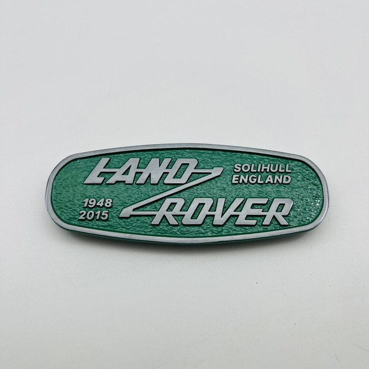 Metal Landrover Defender 1948 2015 SOLIHULL ENGLAND Car Body Styling Sticker Netby