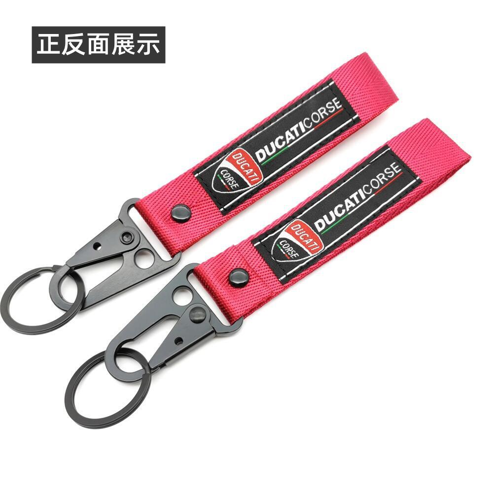 DUCATI Eagle Buckle Motorbike Motorcycle Keyring Keychain Keyfob Wrist Strap Netby
