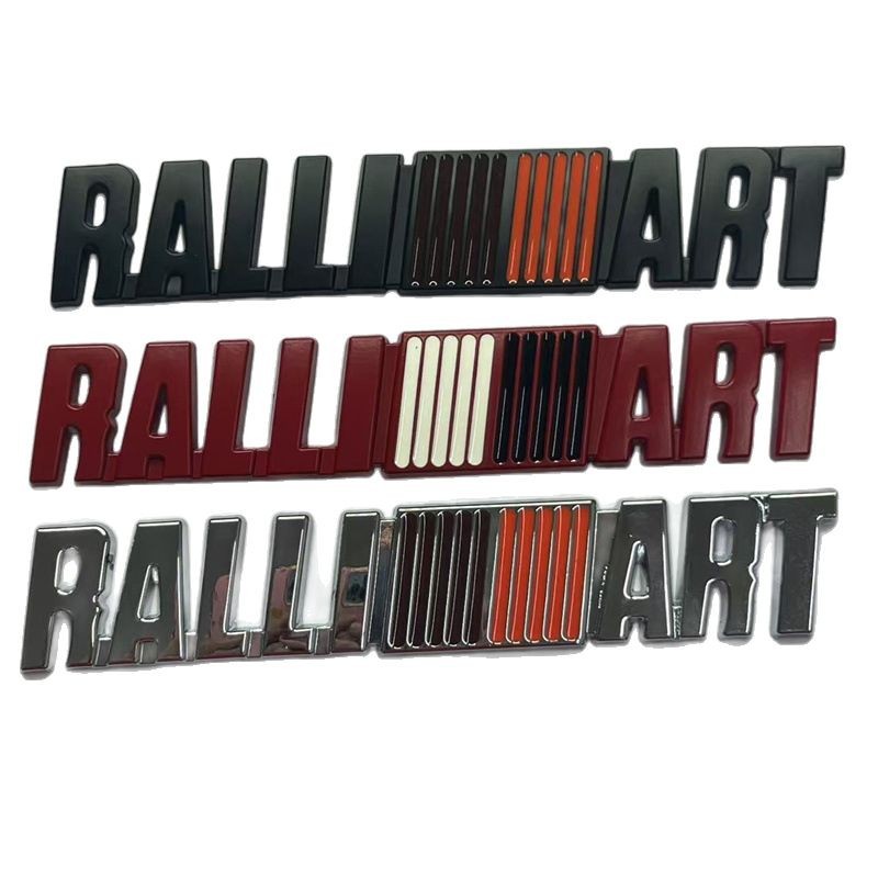Metal Mitsubishi RALLIART Car Emblem Badge Netby
