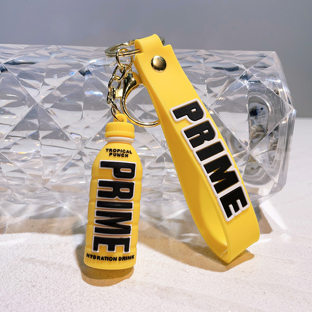 PVC PRIME Energy Drink Bottle Keychain Keyring Outdoor Sports Game Netby