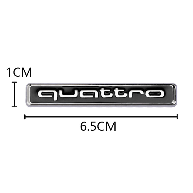 Metal Limited Edition Quattro Car Emblem Badge for Audi Netby