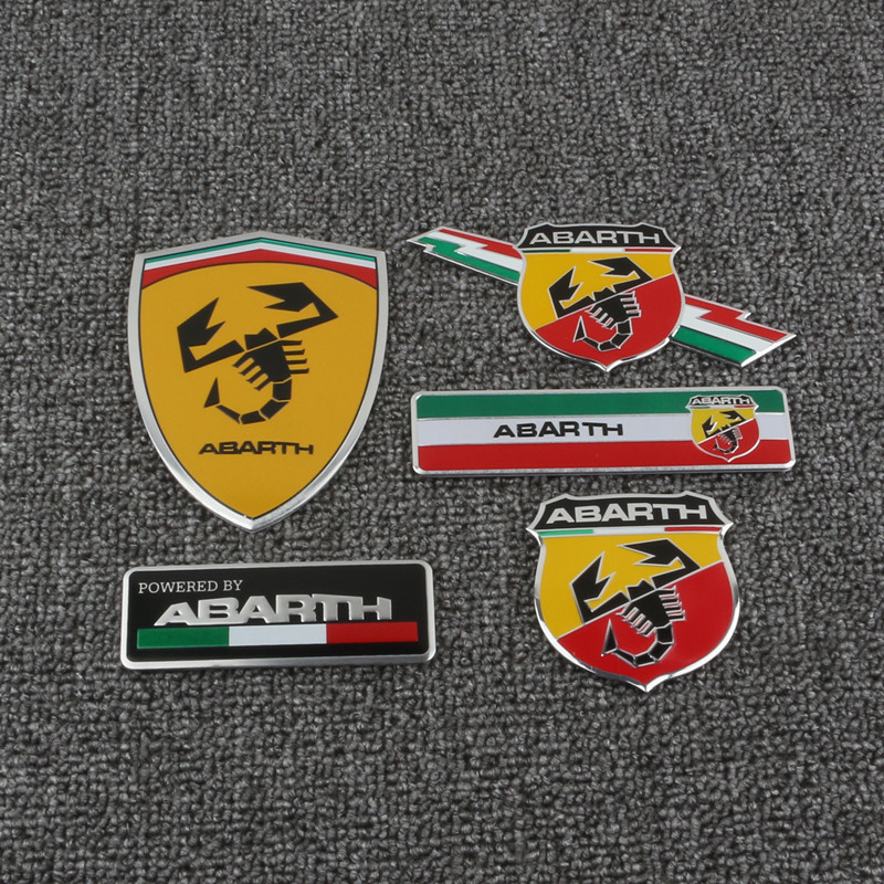 Aluminium Alloy Abarth Car Body Styling Sticker Netby