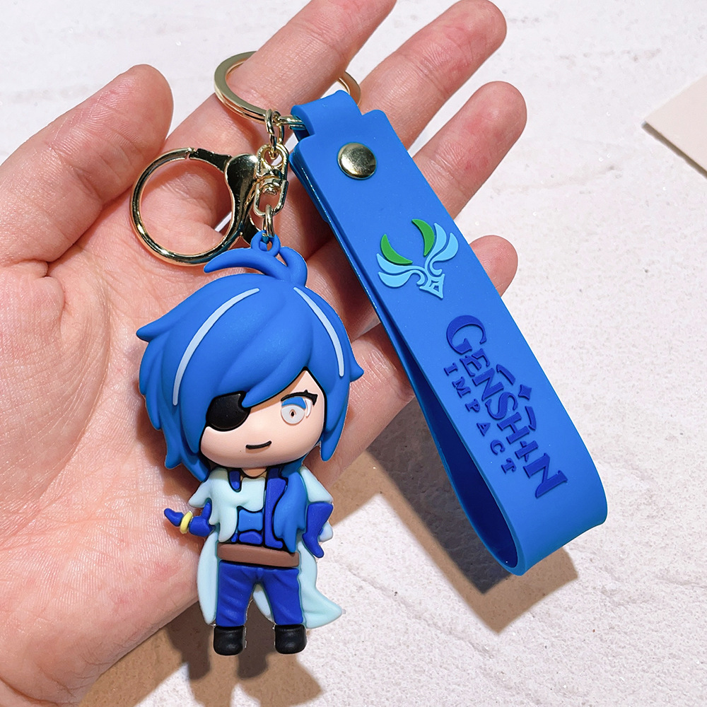 PVC Video Game GENSHIN IMPACT Keychain Keyring Netby