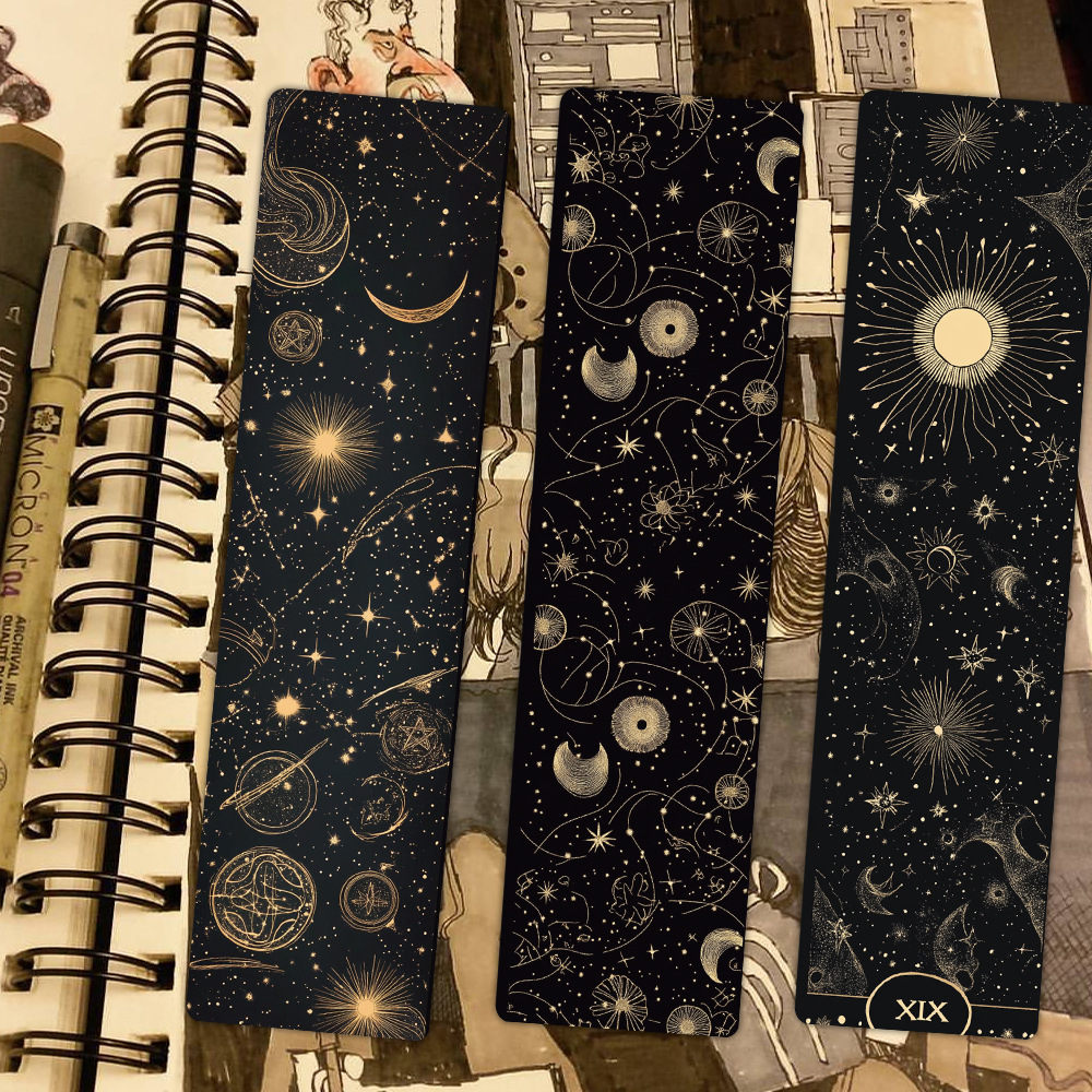 24pcs/pack Magic Moon Paper Bookmark Netby