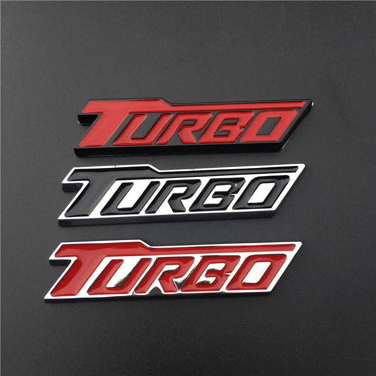 Metal TURBO Car Sticker Netby