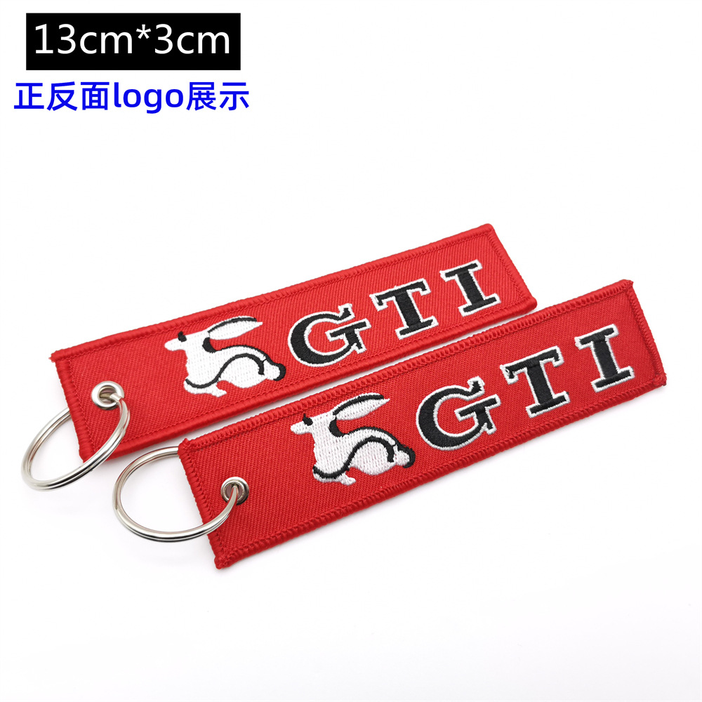Metal Motorbike Car Logo Cloth Kering Keychain Keyfob for JDM GTI NISMO RALLIART TYPE R HKS TRD NOS Netby