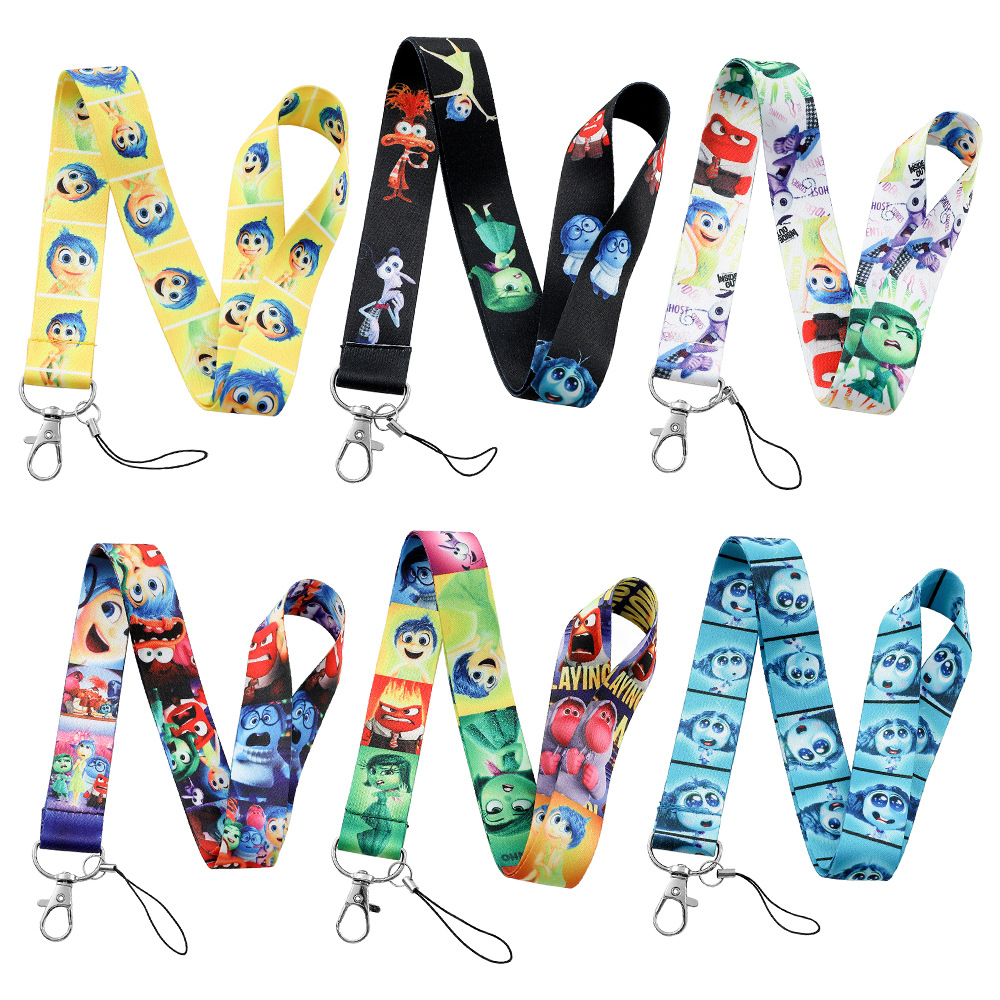 Animation Inside Out Lanyard Keychain Keyring Netby