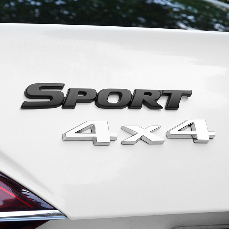 Metal 4X4 4WD Full Time V6 V8 Car Emblem Badge Netby