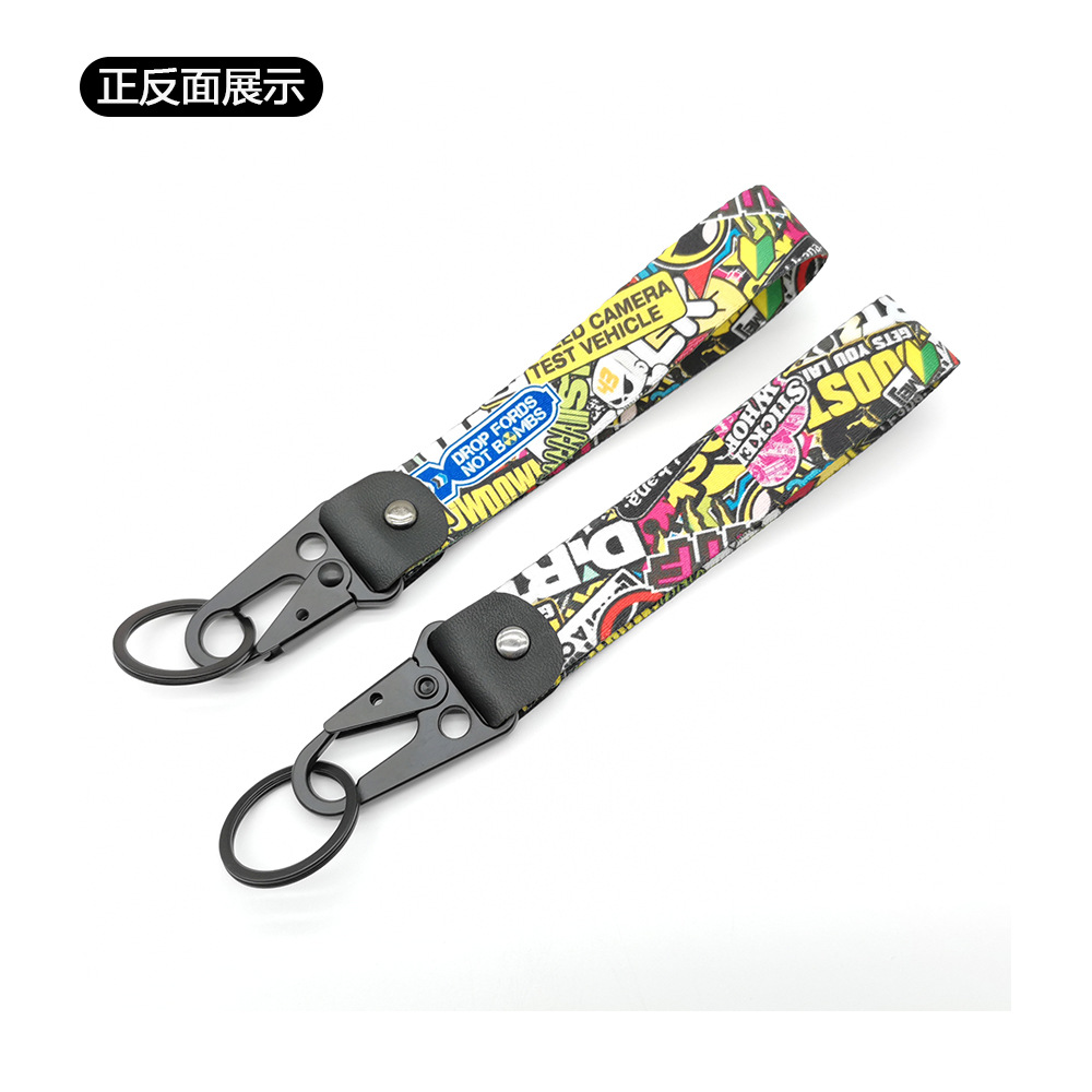 Motorbike Keyring Keychain Keyfob Eagle Buckle Wrist Strap Netby