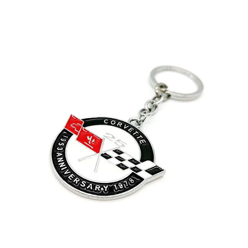 Metal CORVETTE Car Keychain Keyring Keyfob Netby