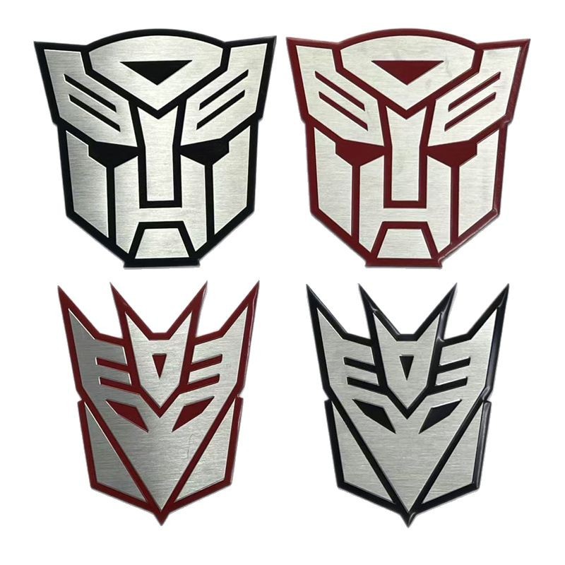 Aluminum Alloy Transformers Autobots Deceptions Car Sticker Netby