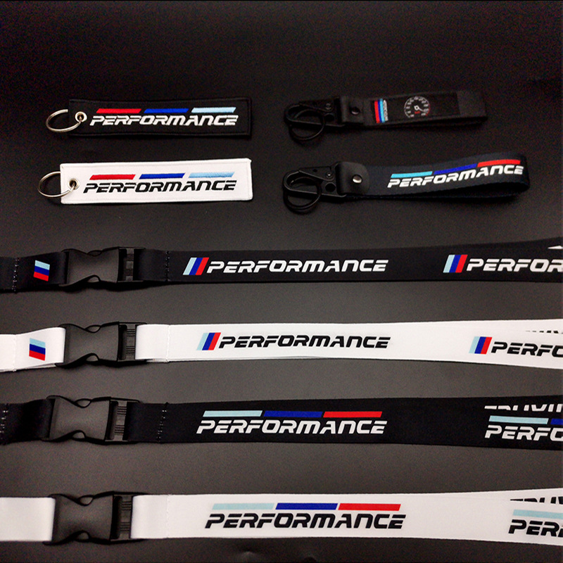 BMW M Power Performane Lanyard Wrist Strap Keyring Keychain Keyfob Netby