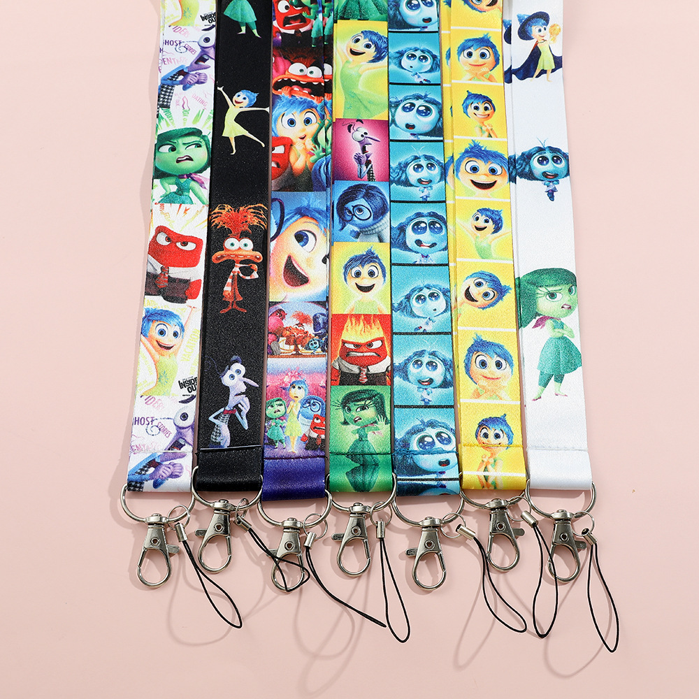 Animation Inside Out Lanyard Keychain Keyring Netby