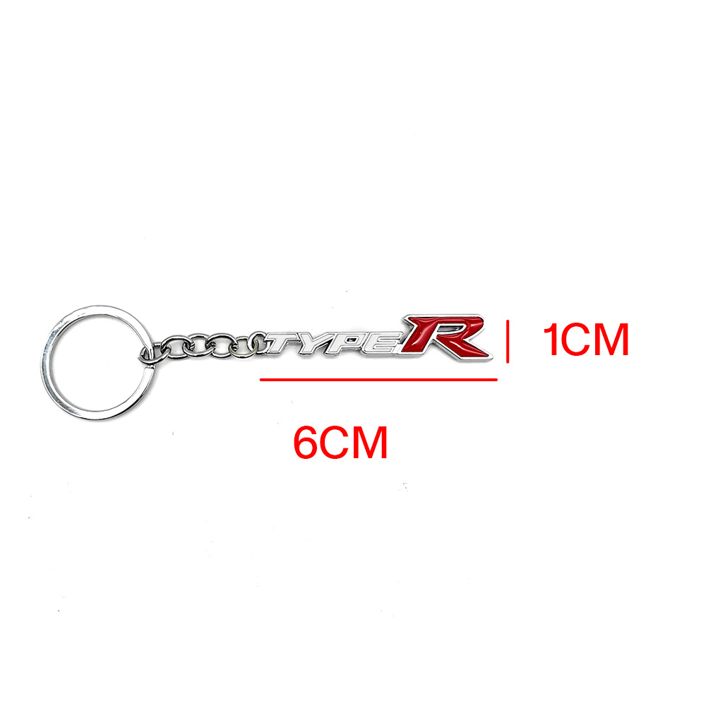 Metal TYPE R Car Keyring Keychain Keyfob for Honda CIVIC Netby