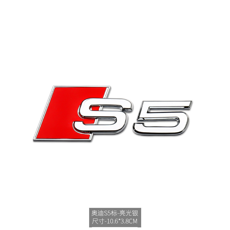 Car Badge Emblem for Audi RS3 RS4 RS5 RS6 RS7 S3 S4 S5 S6 S7 S8 Netby 