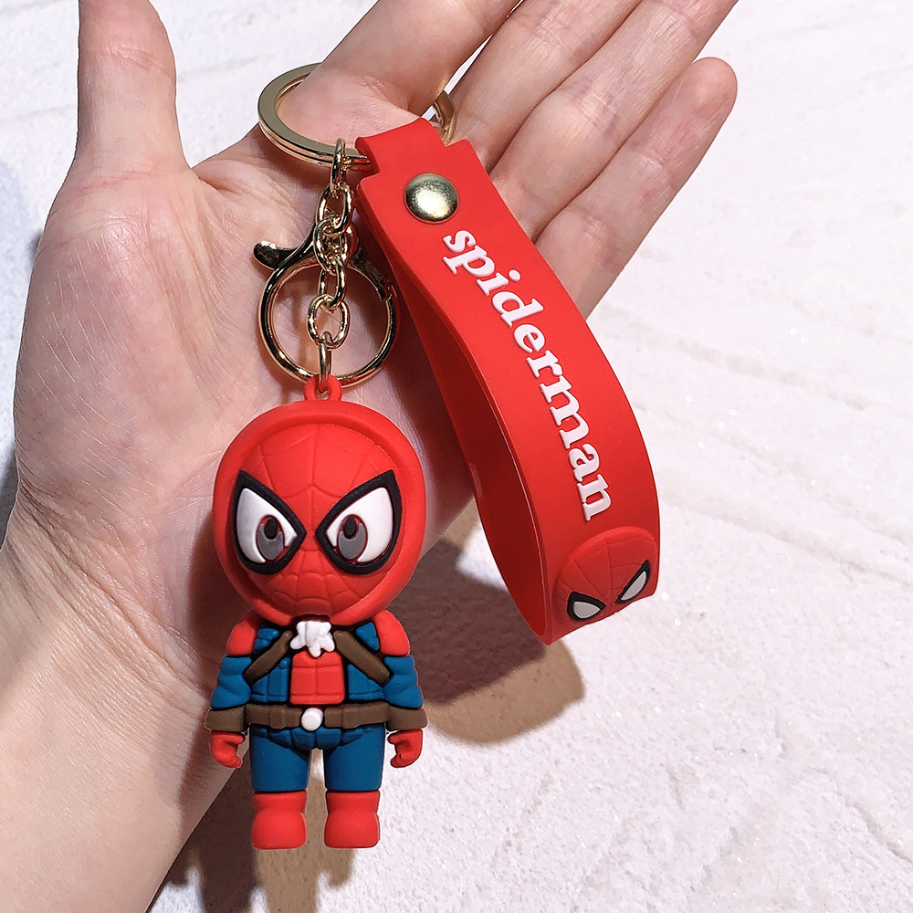 Movie Avengers Spiderman Keychain Keyring Netby