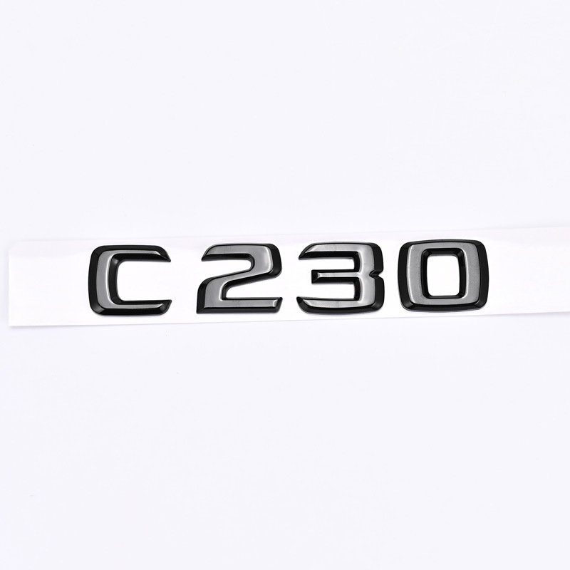 ABS Plastic Car Sticker for Mercedes Benz logo C180 C200 C230 C260 C280 C300 Netby