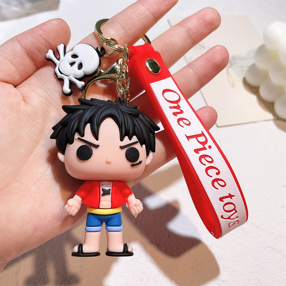 PVC Animation One Piece Keychain Keyring Netby