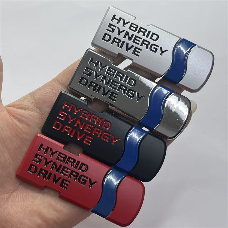 Metal HYBRID Synery Drive Car Emblem Badge for Toyota Camry Levin Fit Netby
