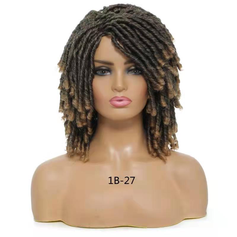 6 inches Short Synthetic Fiber Dreadlock Wig Netby