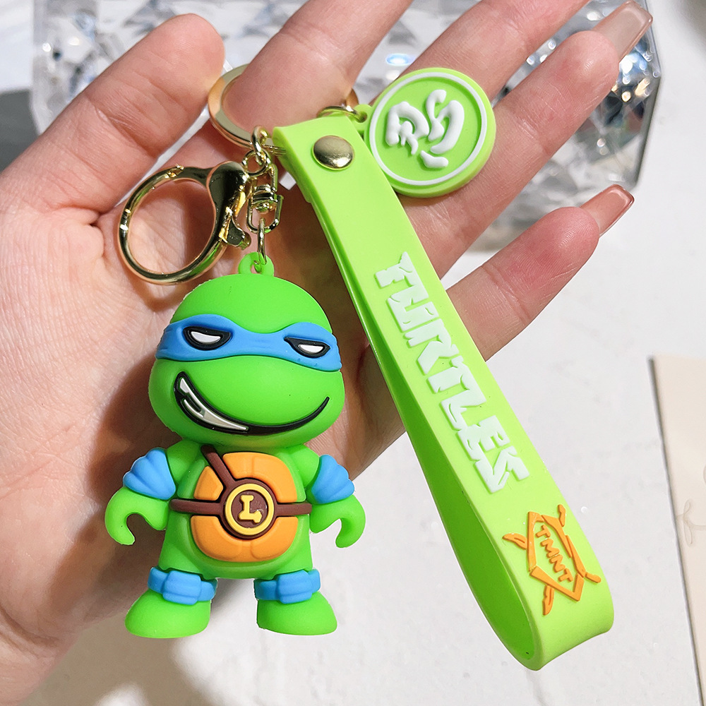 Rubber Animation Teenage Mutant Ninja Turtles Keychain Keyring Netby