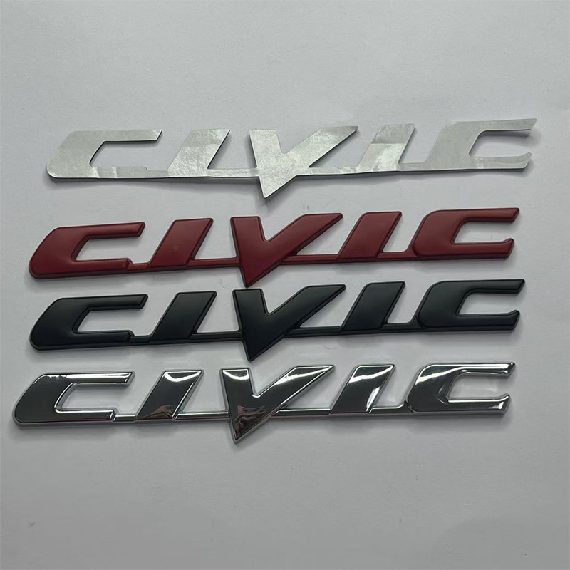 Metal CIVIC Car Emblem Badge for Honda Netby