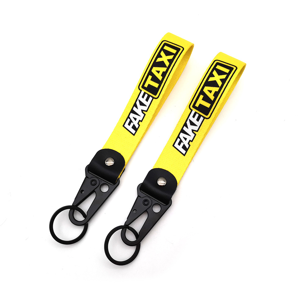 FAKE TAXI Buckle Keyring Keychain Keyfob Wrist Strap Netby