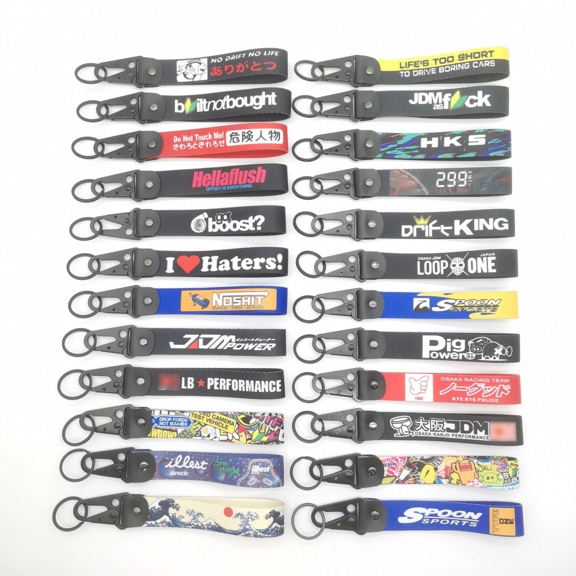 Motorbike Keyring Keychain Keyfob Eagle Buckle Wrist Strap Netby