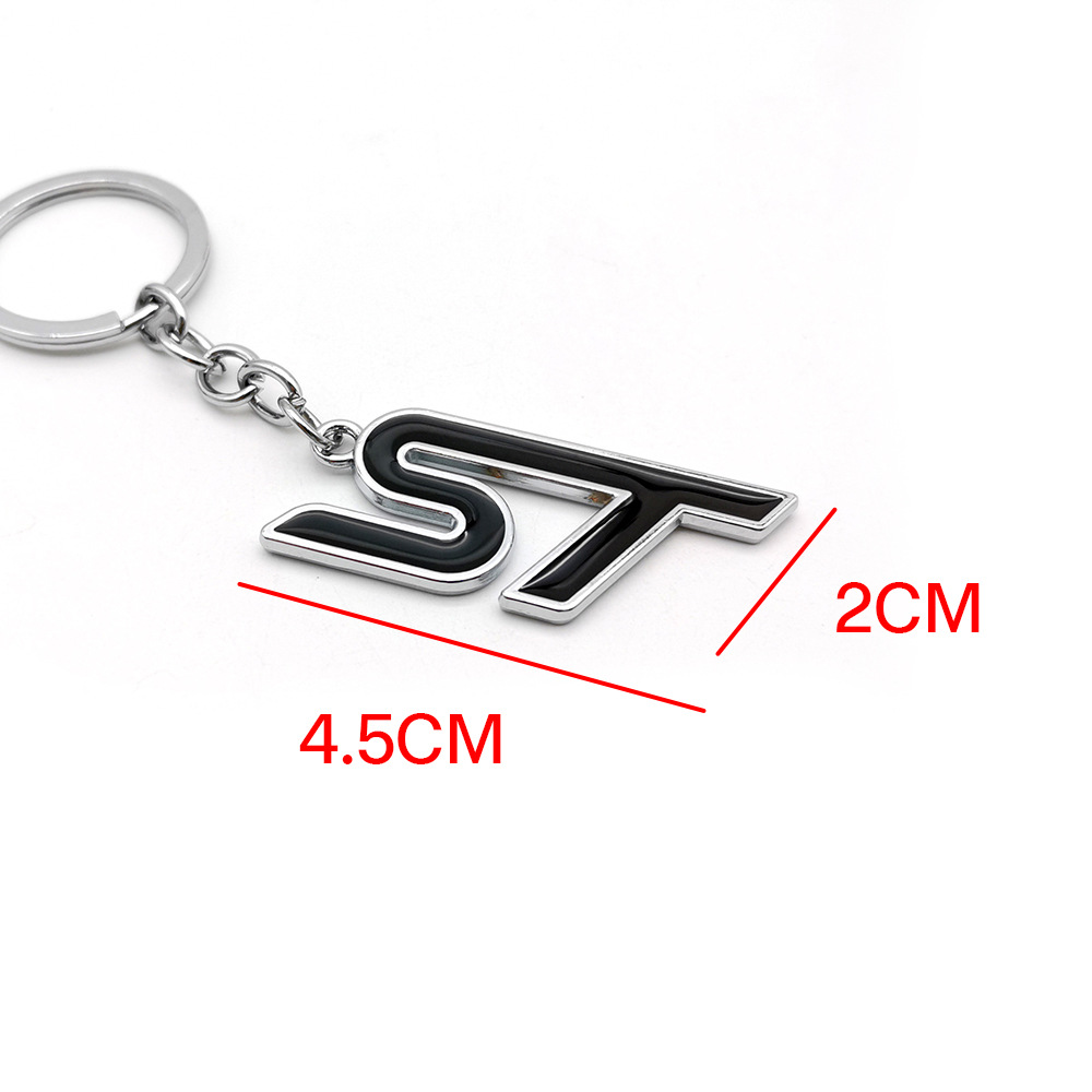 Metal Ford ST Car Keychain Keyring Keyfob