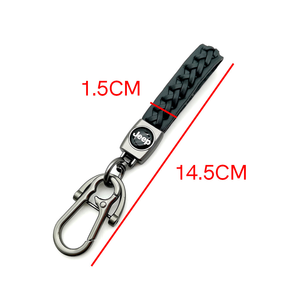 Knitting Leather Car Logo Emblem Kering Keychain Keyfob for Audi Benz BMW VW Chevrolet Toyota Volvo Netby