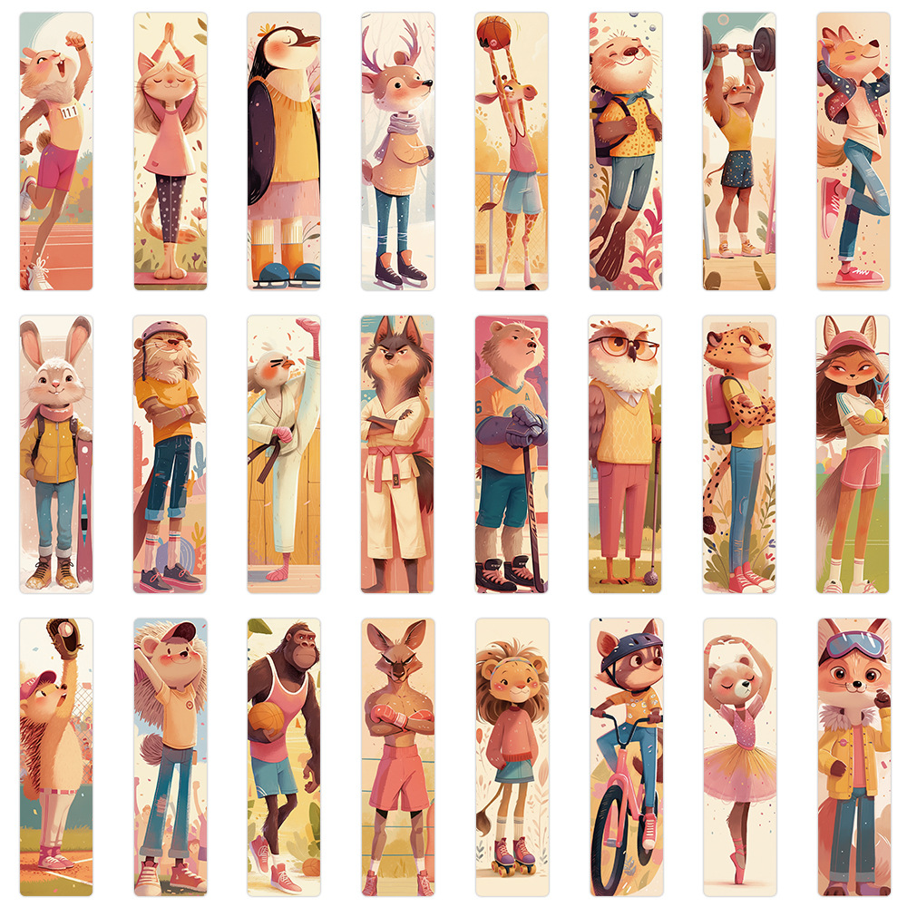 24pcs/pack Cute Creative Paper Bookmarks Netby