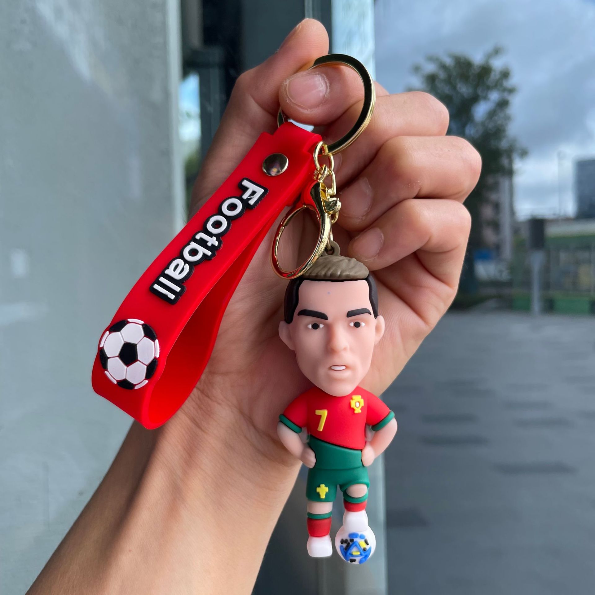 Silicon Sports Game Football Soccer Star Jerseys Keychain Keyring Netby