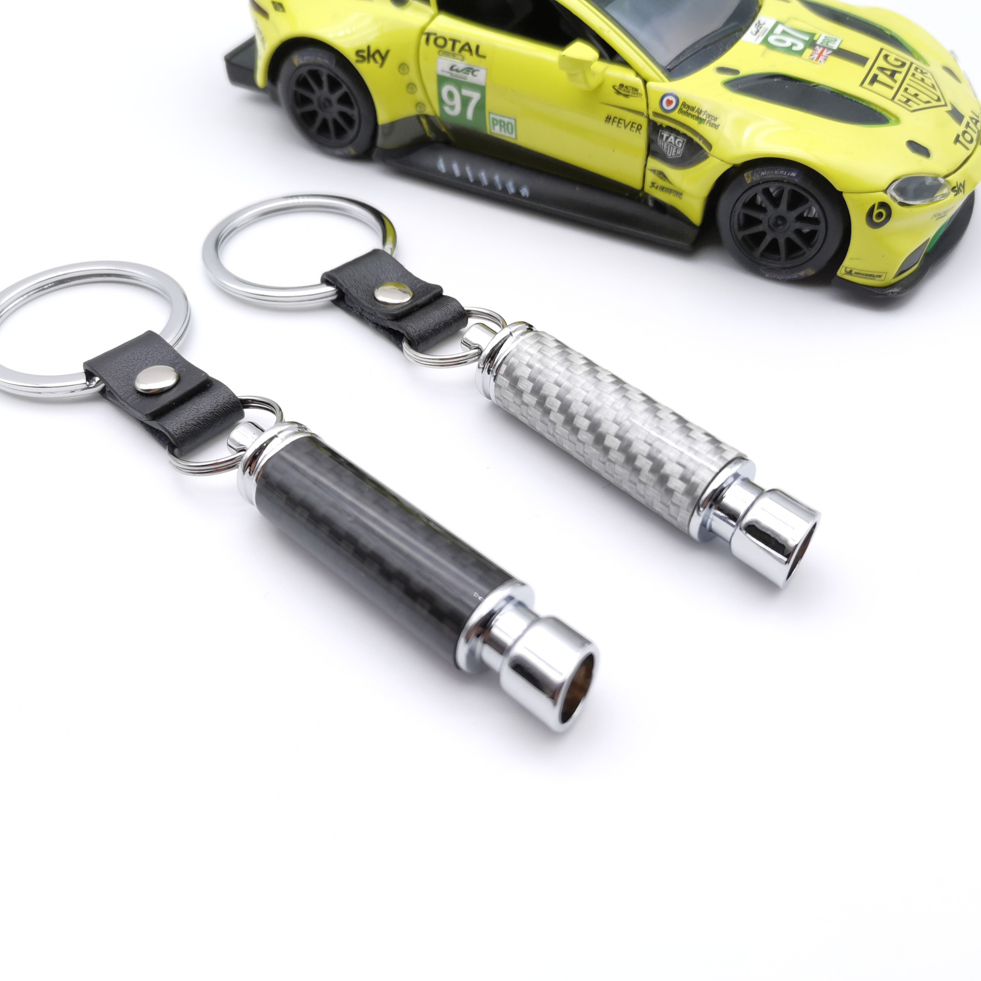 Creative Car Exhaust Pipe Keychain Keyring Keyfob Netby