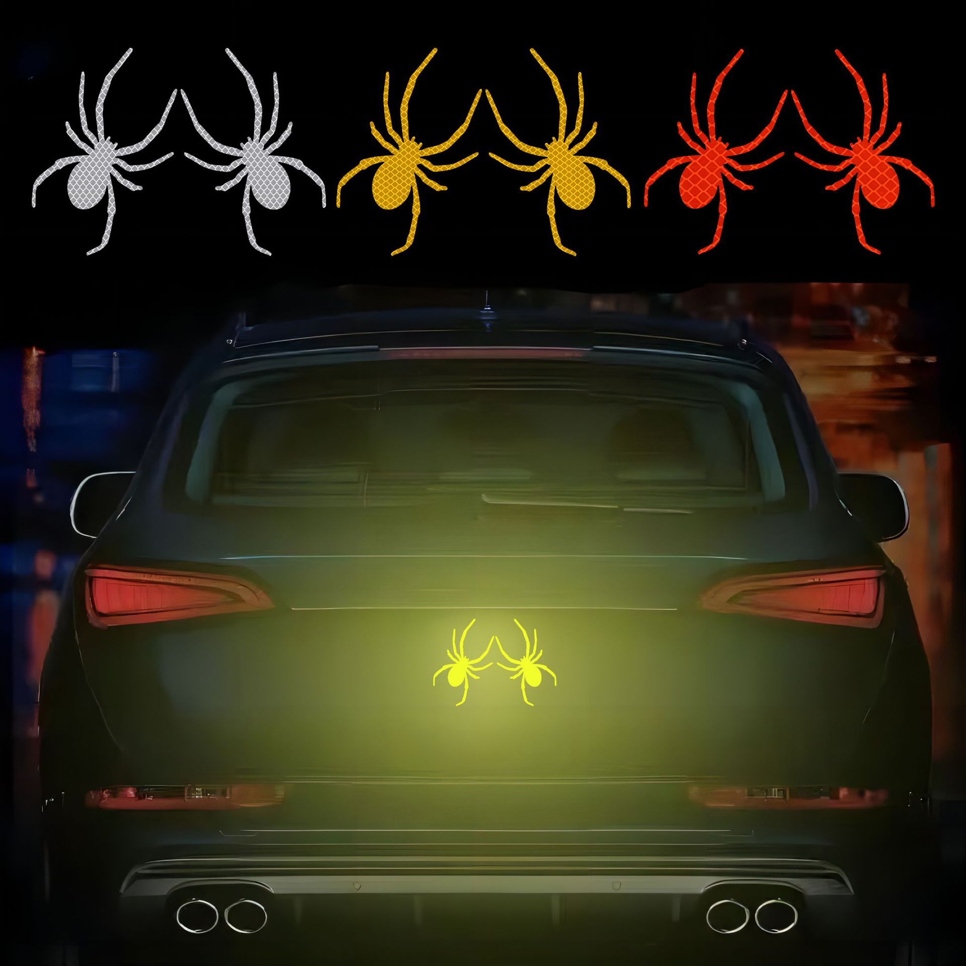 Reflective Spider Car Sticker Netby
