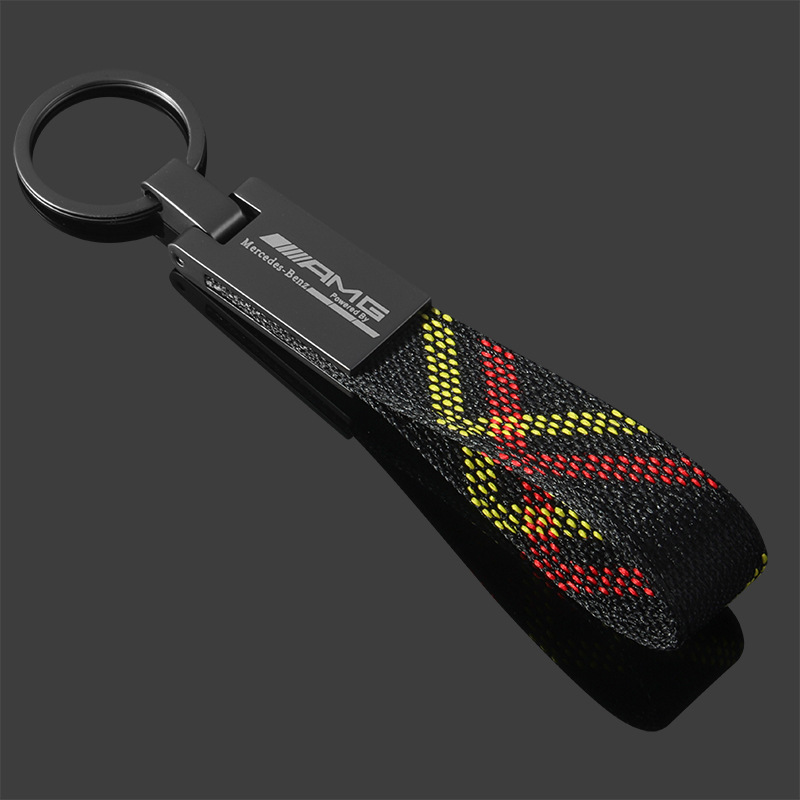 Camouflage 3 Strip Car Keychain Keyring Keyfob for BMW M Benz AMG Netby