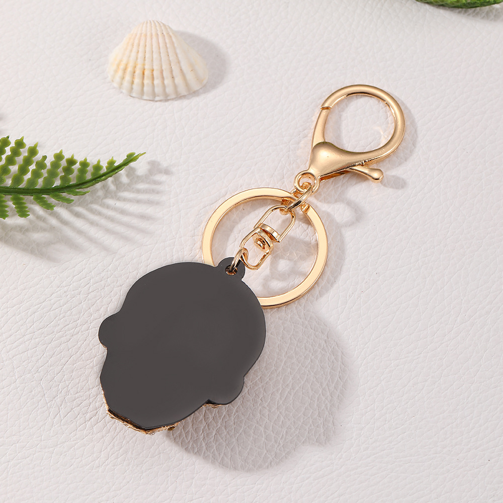 Rhinestone Skull Keychain Keyring Netby