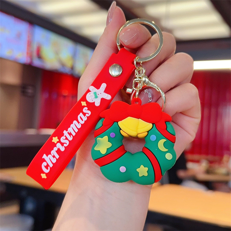  Festival Christmas Tree Snowman Reindeer Keychain Keyring Netby