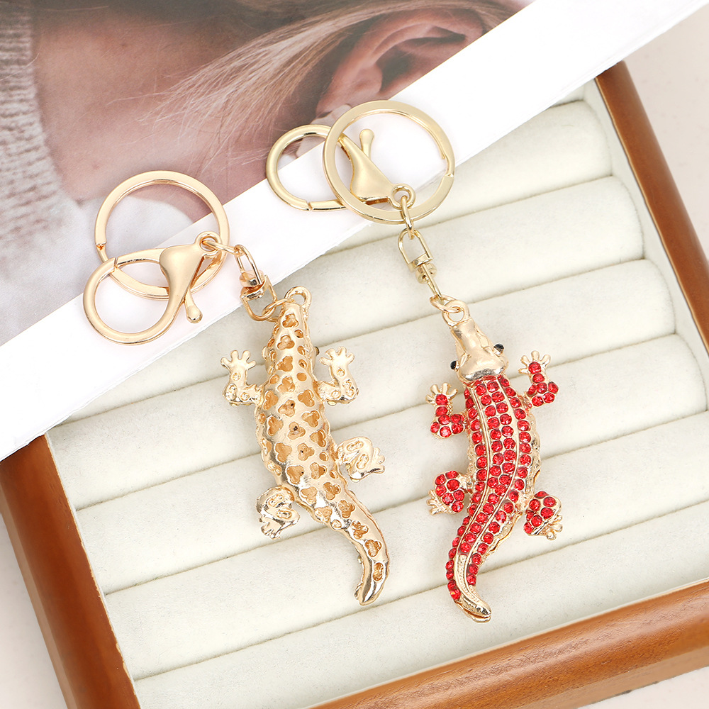 Crocodile Rhinestone Keychain Keyring Netby