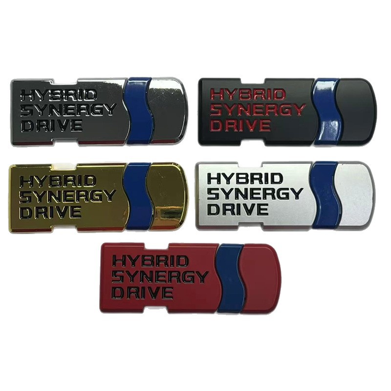 Metal HYBRID Synery Drive Car Emblem Badge for Toyota Camry Levin Fit Netby
