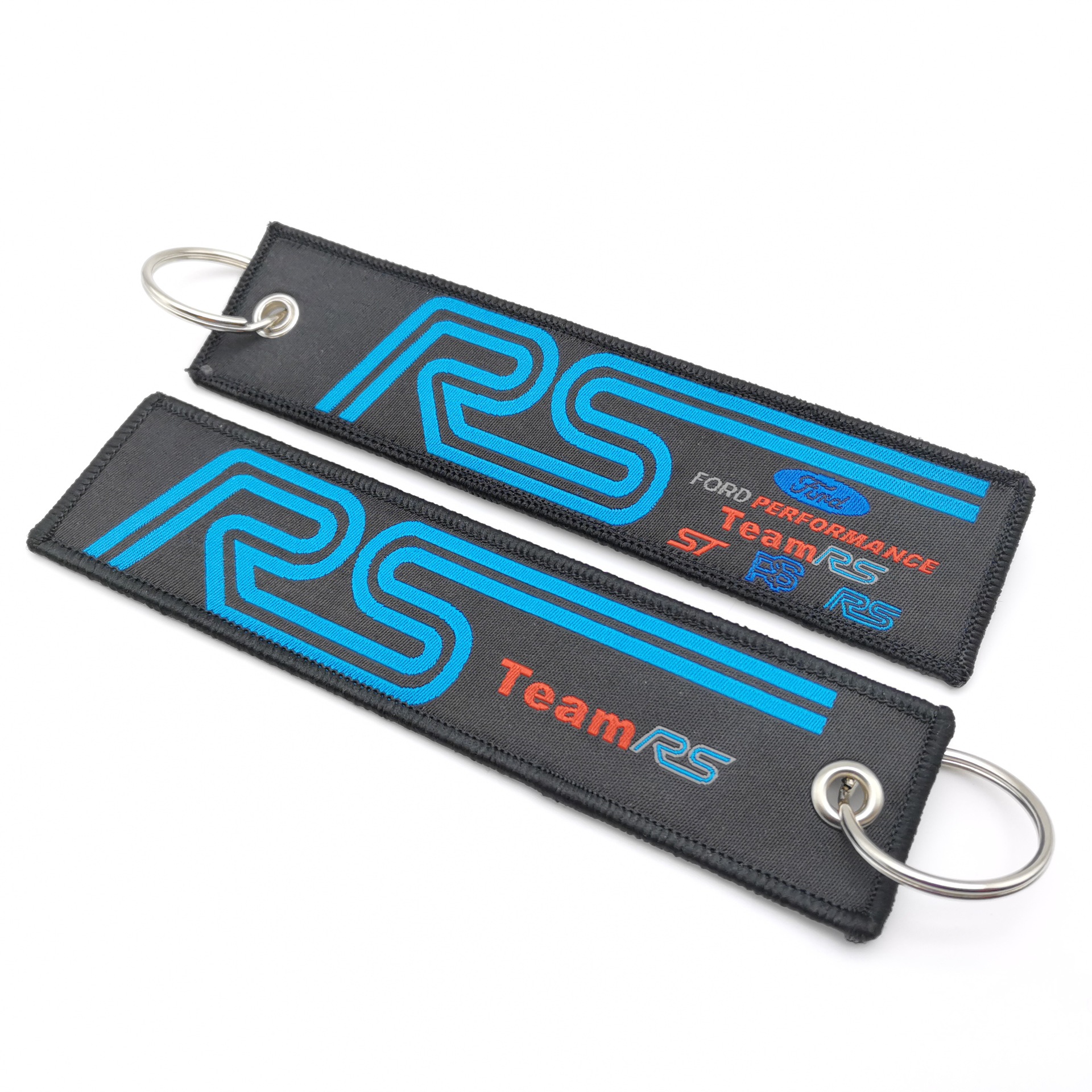Car logo modified brand textile embroidery cloth key chain hanging TRD MUGEN