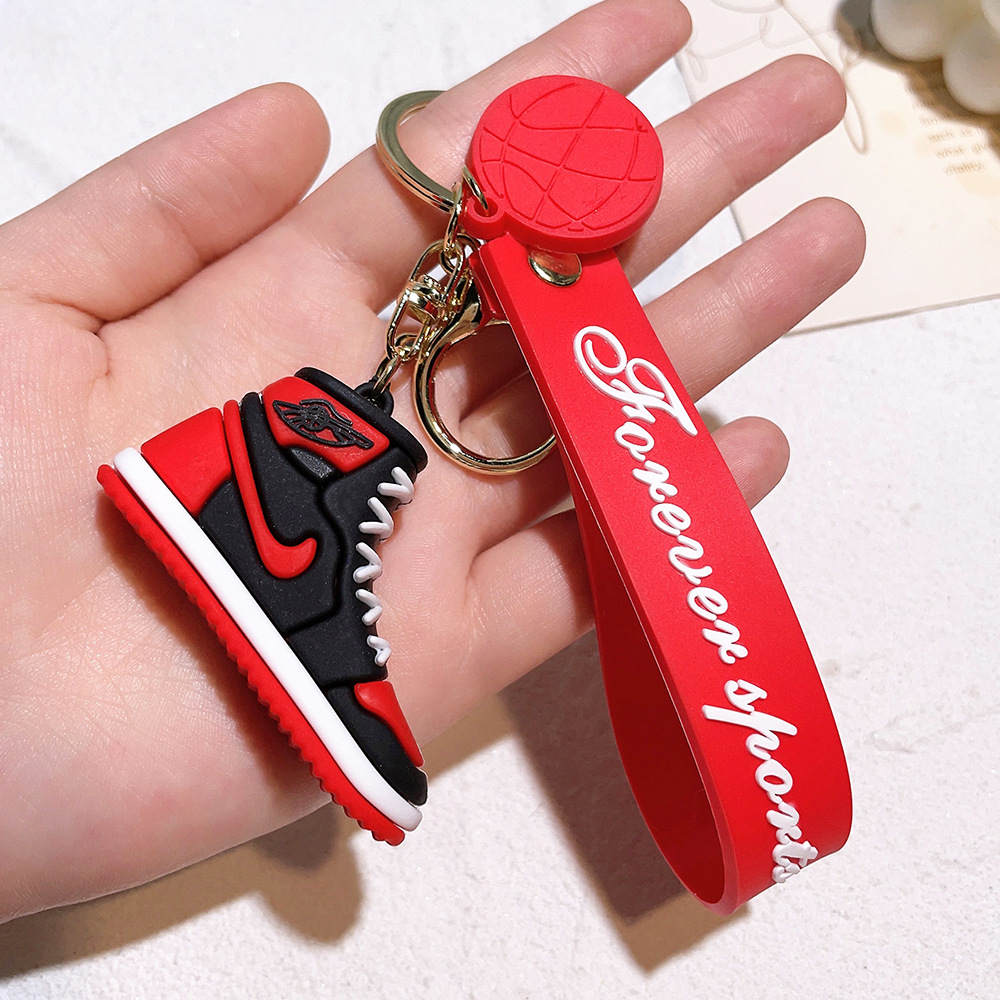 PVC Sports Game Nike AJ Shoe Keychain Keyring Netby