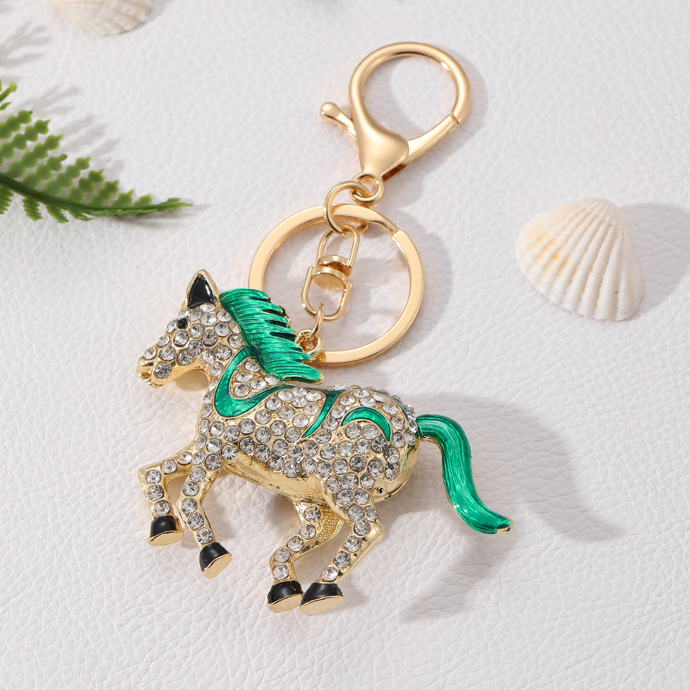 Rhinestone Horse Keychain Keyring Netby
